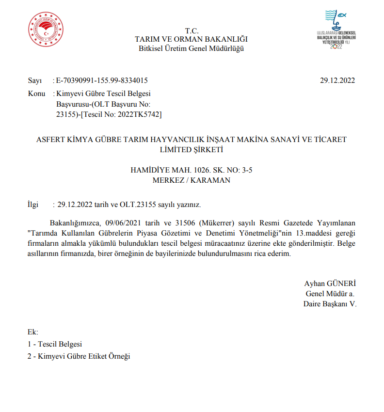 ASFERT JBL Potassium 5_0_25-ME KİMYEVİ TESCİL BELGES